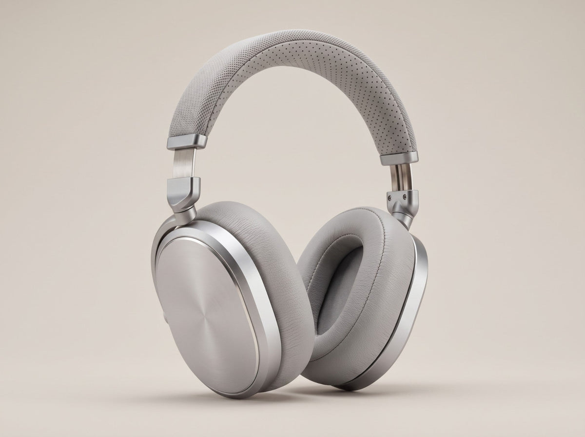 Halo Pro over-ear headphones in silver