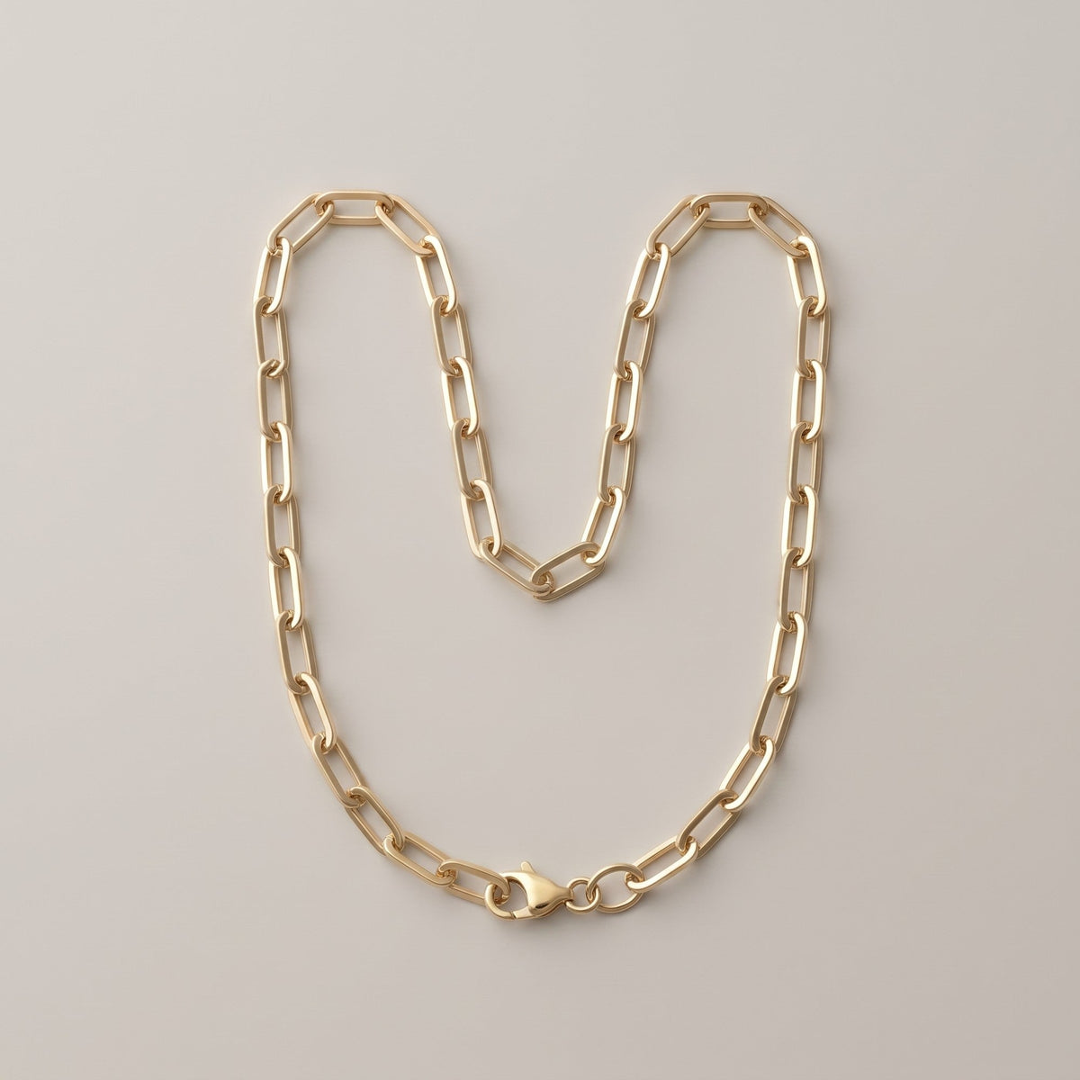 Bold Link necklace in gold vermeil