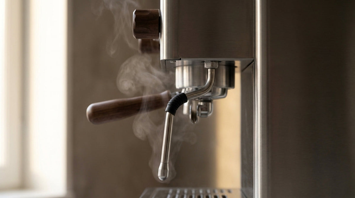 Steam wand and pitcher