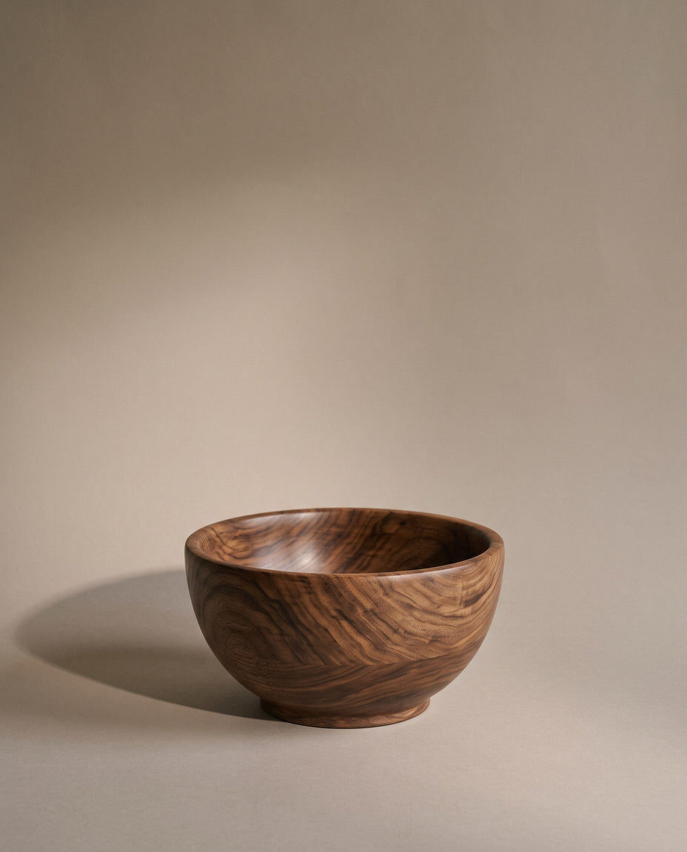 Turned walnut bowl